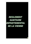 Réglement sanitaire départemental de la Vienne